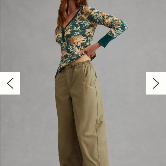 Anthropologie Pilcro Sz L Tee Ling Sleeves Waffle Henley Top NWT - Picture 6 of 17